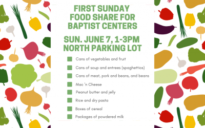 First Sunday Food Share – June 7, 2020