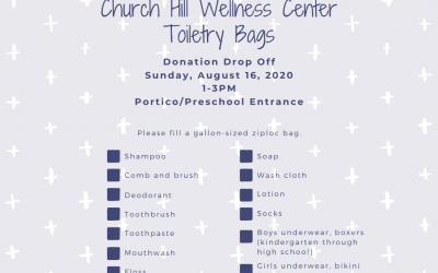 Church Hill Wellness Center Toiletry Bags