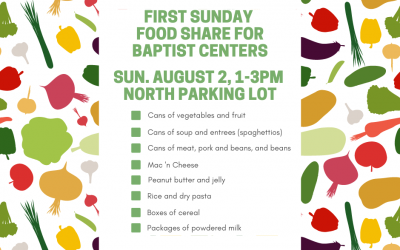 First Sunday Food Share – August 2, 2020