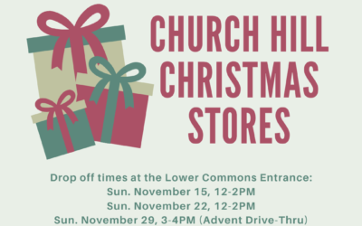 Church Hill Christmas Stores Gifts & Drop Off 2020