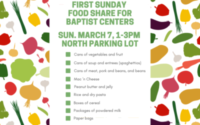 First Sunday Food Share – March 7, 2021