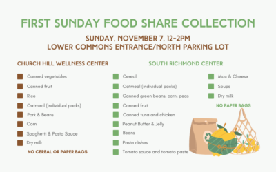 First Sunday Food Share – November 7, 2021