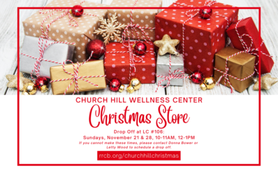 Church Hill Christmas Store Gifts & Drop Off 2021