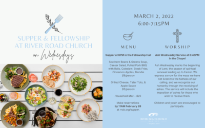 Wednesday Night Supper & Ash Wednesday Service — March 2, 2022