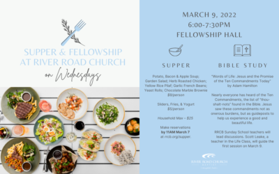 Wednesday Night Supper & Fellowship — March 9, 2022