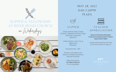 Wednesday Night Supper & Fellowship — May 18, 2022