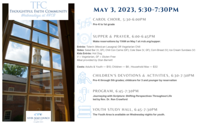 Thoughtful Faith Community — May 3, 2023